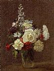 Henri Fantin-Latour Mixed Flowers painting